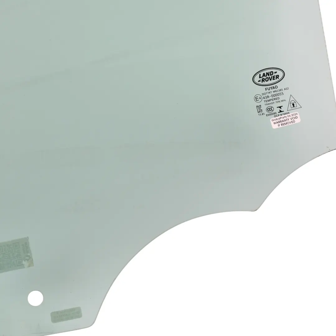 Door Window Glass AS2 Rear Left N/S K8D2-25713-AB to Range Rover Evoque L551 with Part number LR114605 Range Rover Evoque L551 Door Window Glass AS2 Rear Left N/S K8D2-25713-AB - SKU LR114605 - Part number LR114605