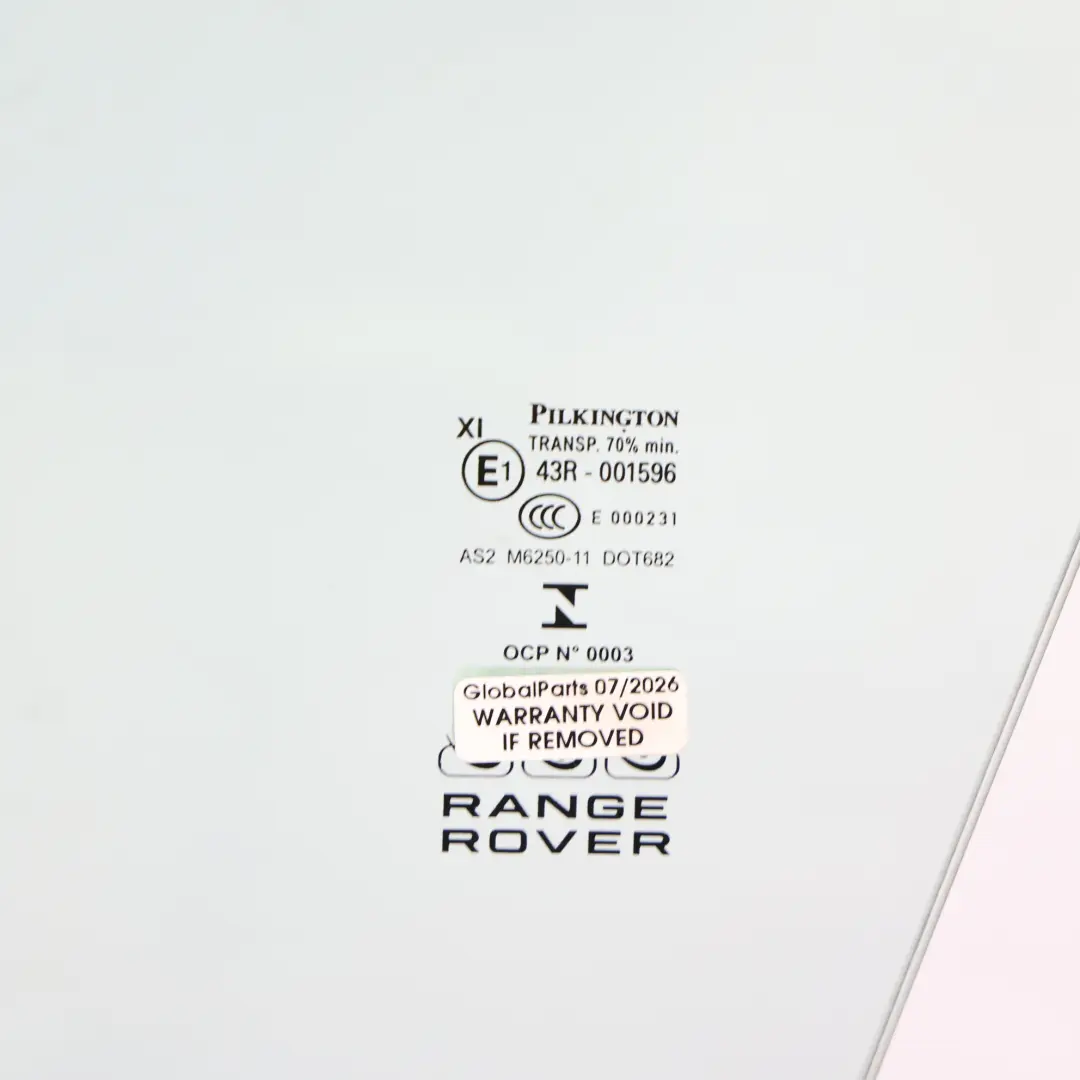 Land Rover Cristal Ventana Puerta Delantera Izquierda L494 Laminado Templado - SKU LR118395 - Número de pieza LR118395