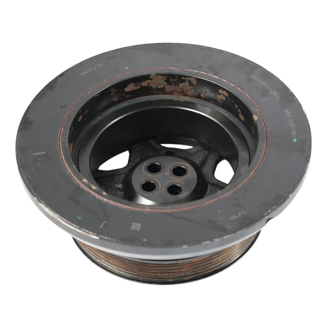 Polea Cigüeñal con Amortiguador 3.0D AJ20D6 para Range Rover Sport L494 con número de pieza J6P36316DD Range Rover Sport L494 Polea Cigüeñal con Amortiguador 3.0D AJ20D6 - SKU LR121747 - Número de pieza J6P36316DD