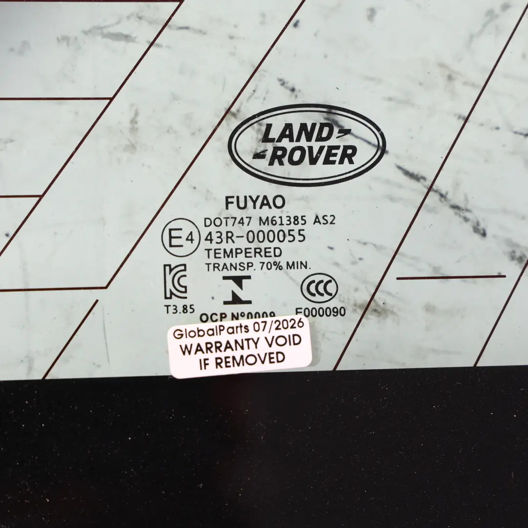 Land Rover Range Rover Evoque L551 Heckscheibe Seitenscheibe Rechts - SKU LR135389 - Teilenummer LR135389