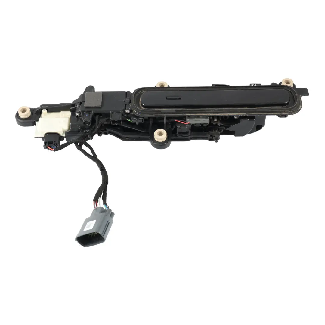 Door Handle Outer Left N/S Santorini Black - 820 to Range Rover Velar L560 Rear with Part number LR144894 Range Rover Velar L560 Rear Door Handle Outer Left N/S Santorini Black - 820 - SKU LR144894-SAB - Part number LR144894