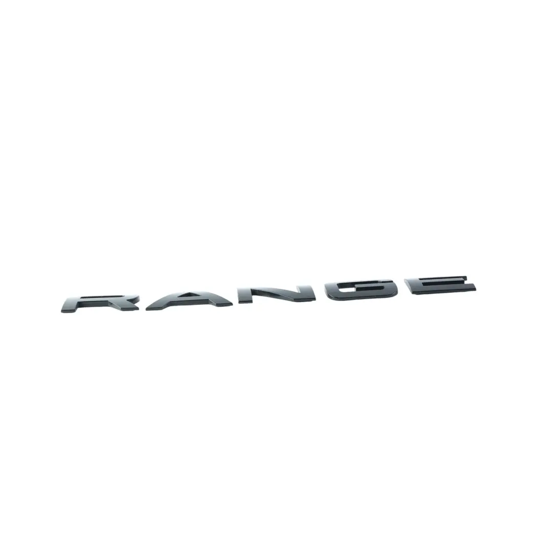 Emblem Lettering Range Black High Gloss to Range Rover Velar L560 Badge with Part number LR154637 Range Rover Velar L560 Badge Emblem Lettering Range Black High Gloss - SKU LR154637 - Part number LR154637