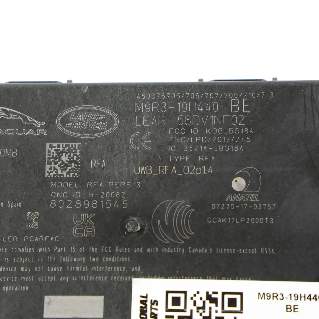 Keyless Entry Steuergerät Modul ECU für Range Rover Evoque L551 mit Teilenummer M9R3-19H440-BE Range Rover Evoque L551 Keyless Entry Steuergerät Modul ECU - SKU M9R3-19H440-BE - Teilenummer M9R3-19H440-BE