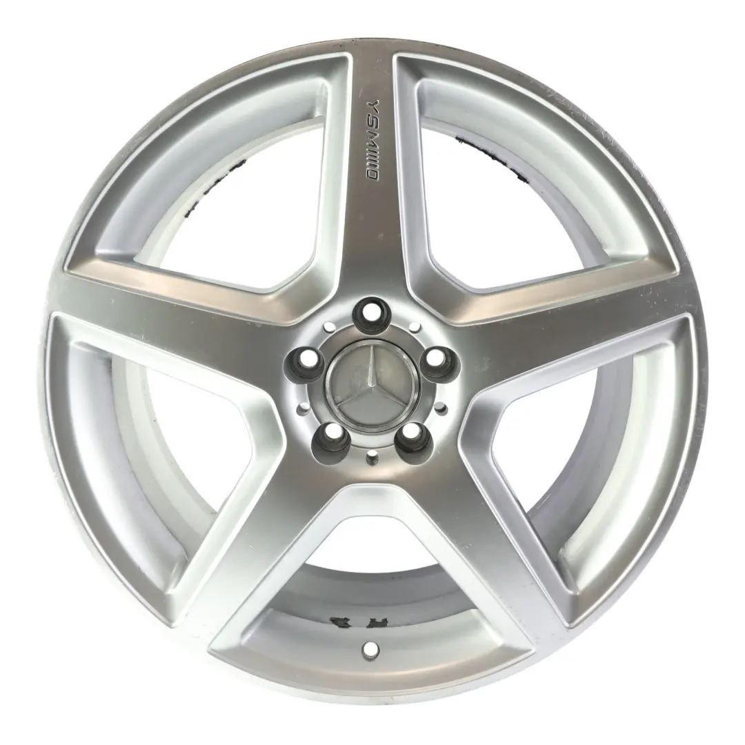 Alloy Wheel Rim 19" 8.5J ET:45 Star 5-Spoke 5x112 to Mercedes AMG Silver with Part number MERCEDES-VIA-19 Mercedes AMG Silver Alloy Wheel Rim 19" 8.5J ET:45 Star 5-Spoke 5x112 - SKU MERCEDES-VIA-19-2 - Part number MERCEDES-VIA-19