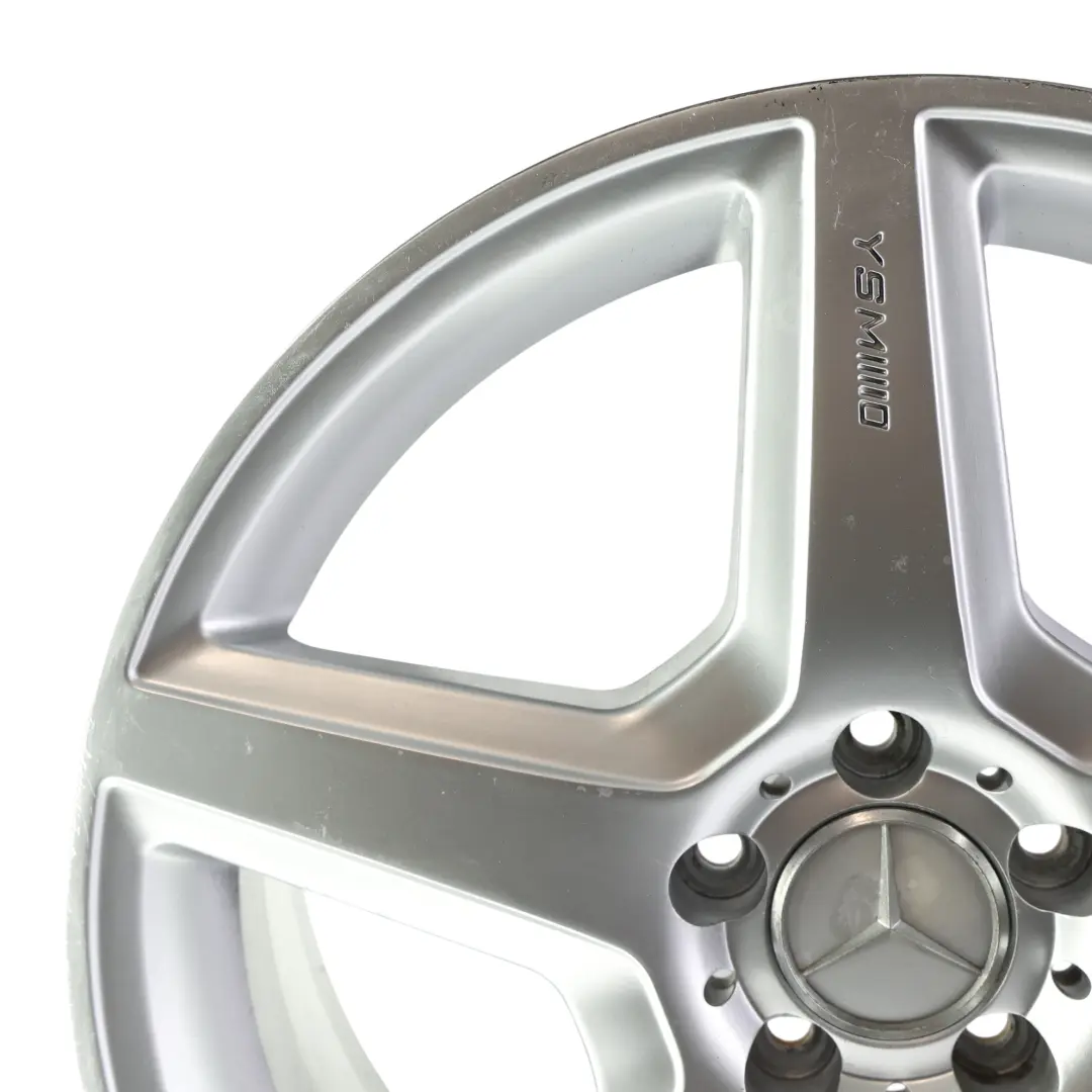 Alloy Wheel Rim 19" 8.5J ET:45 Star 5-Spoke 5x112 to Mercedes AMG Silver with Part number MERCEDES-VIA-19 Mercedes AMG Silver Alloy Wheel Rim 19" 8.5J ET:45 Star 5-Spoke 5x112 - SKU MERCEDES-VIA-19-2 - Part number MERCEDES-VIA-19