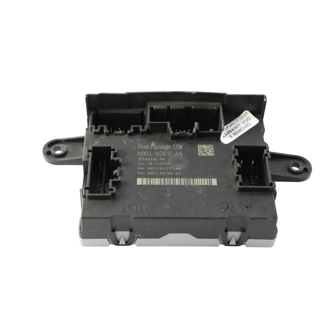 Module Unité Contrôle Porte Passager ECU pour Range Rover Velar L560 à propos du numéro de pièce N9D3-14D617-AA Range Rover Velar L560 Module Unité Contrôle Porte Passager ECU - SKU N9D3-14D617-AA - Numéro de pièce N9D3-14D617-AA