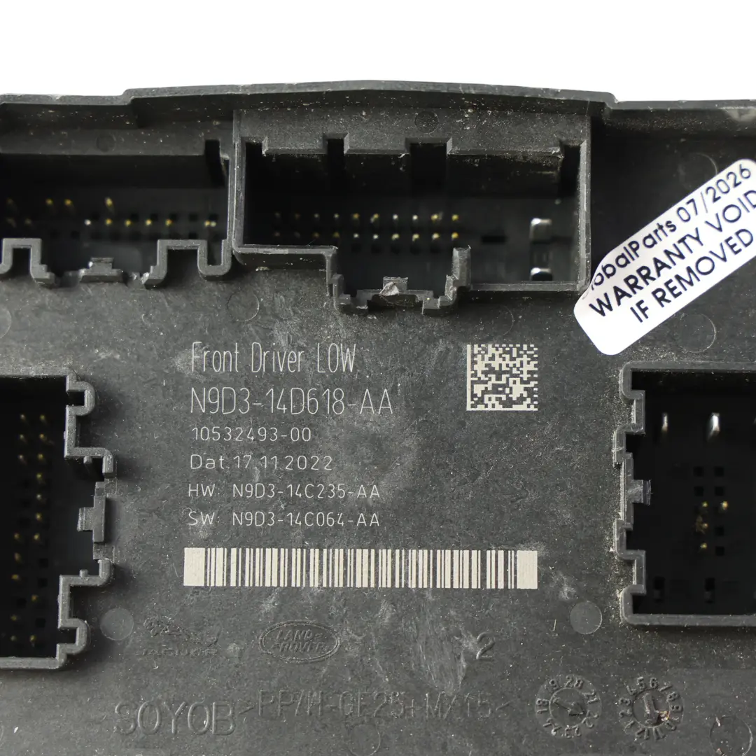 Módulo Unidad Control Puerta Conductor ECU para Range Rover Velar L560 con número de pieza N9D3-14D618-AA Range Rover Velar L560 Módulo Unidad Control Puerta Conductor ECU - SKU N9D3-14D618-AA - Número de pieza N9D3-14D618-AA