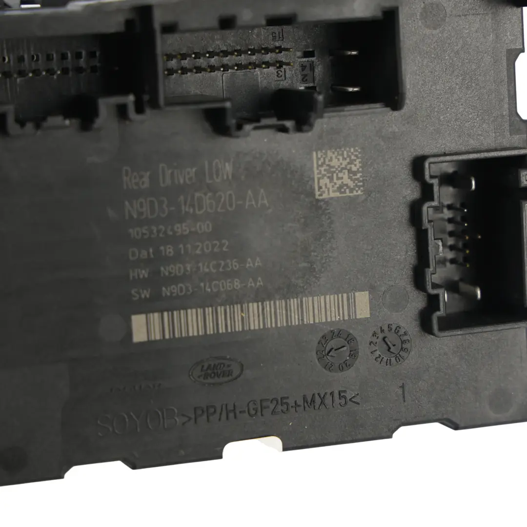 Range Rover Velar L560 Módulo Control Puerta ECU Trasero Derecho - SKU N9D3-14D620-AA - Número de pieza N9D3-14D620-AA