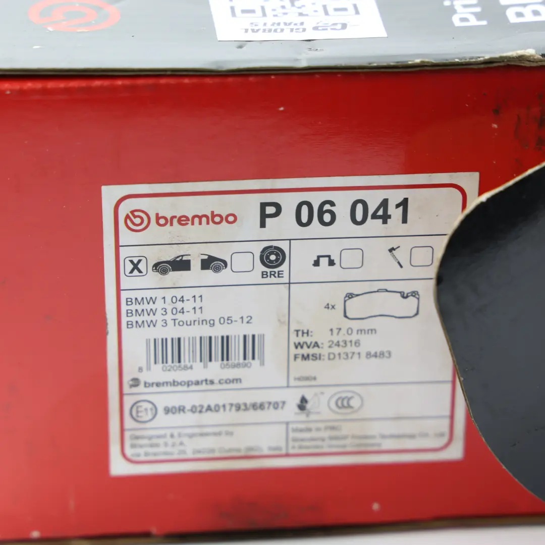  Inny Plaquettes de Frein Avant BMW E87 E90 E91 Mini R56 - SKU P06041 - Numéro de pièce P06041