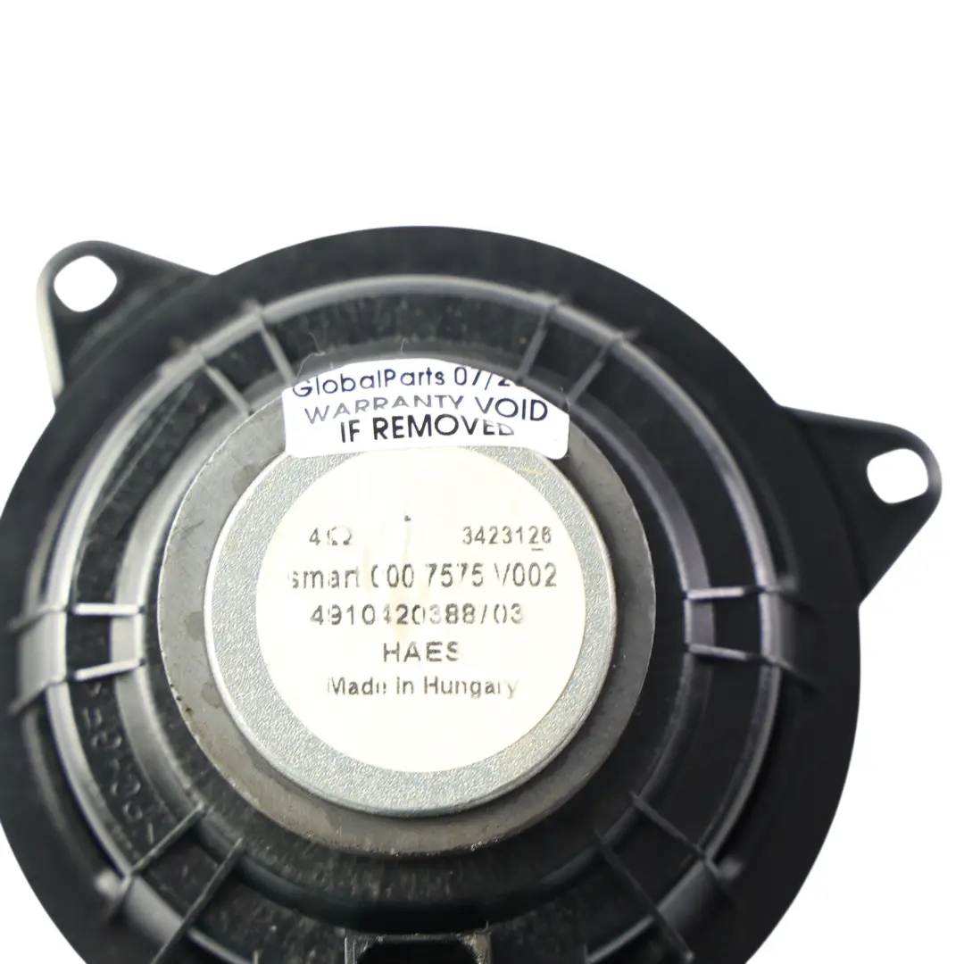 C450 Convertitore Rumore Altoparlante Ant per Smart Fortwo con numero di parte Q0007575V002000000 Smart Fortwo C450 Convertitore Rumore Altoparlante Ant - SKU Q0007575V002000000 - Numero di parte Q0007575V002000000