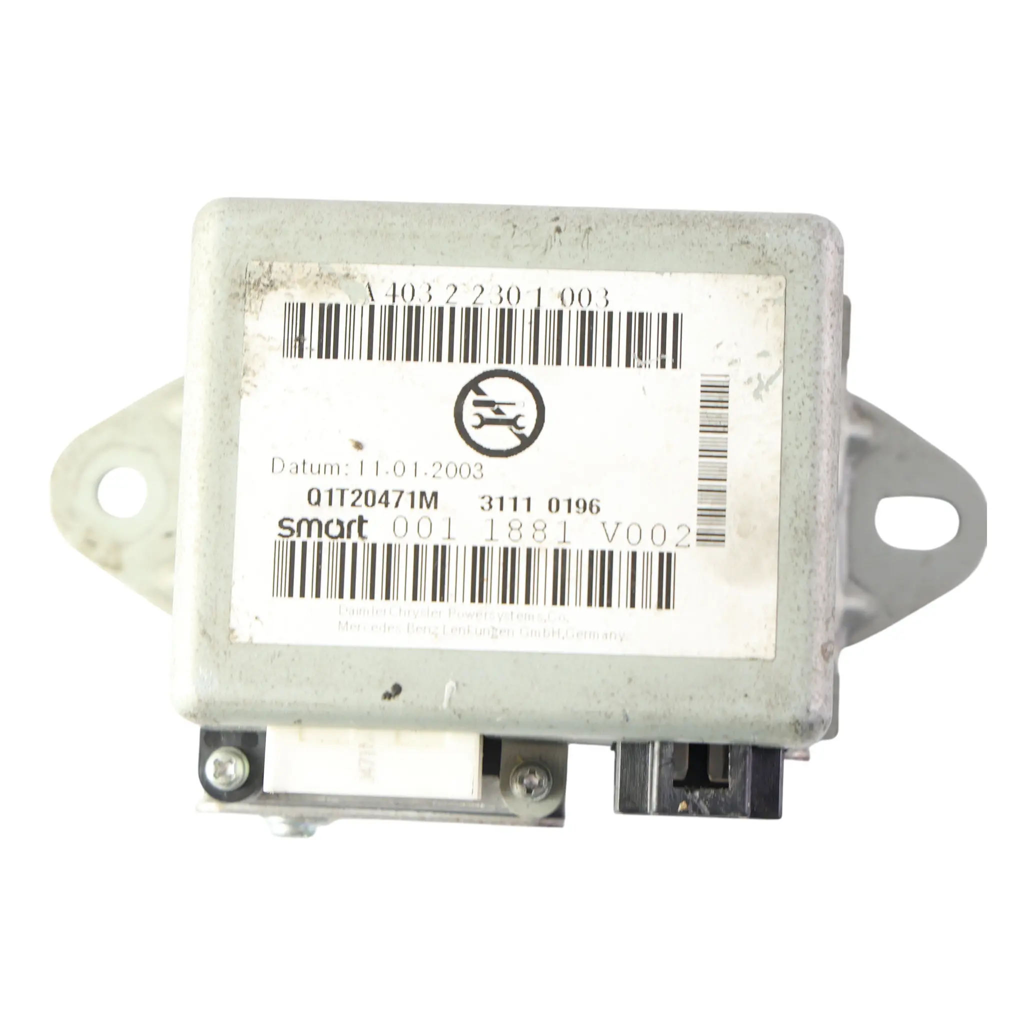 Smart Fortwo C450 Elektrische Servolenkung EPS Steuergerät Q0011881V002000000