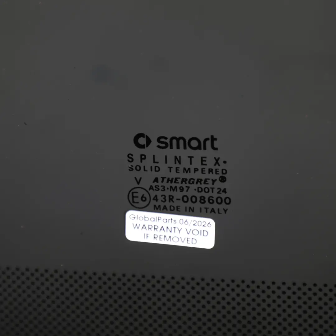 Smart Fortwo 450 Panorama Panoramic Roof Glass Window Glazing Tinted AS3 - SKU Q0014793V002000000 - Part number Q0014793V002000000