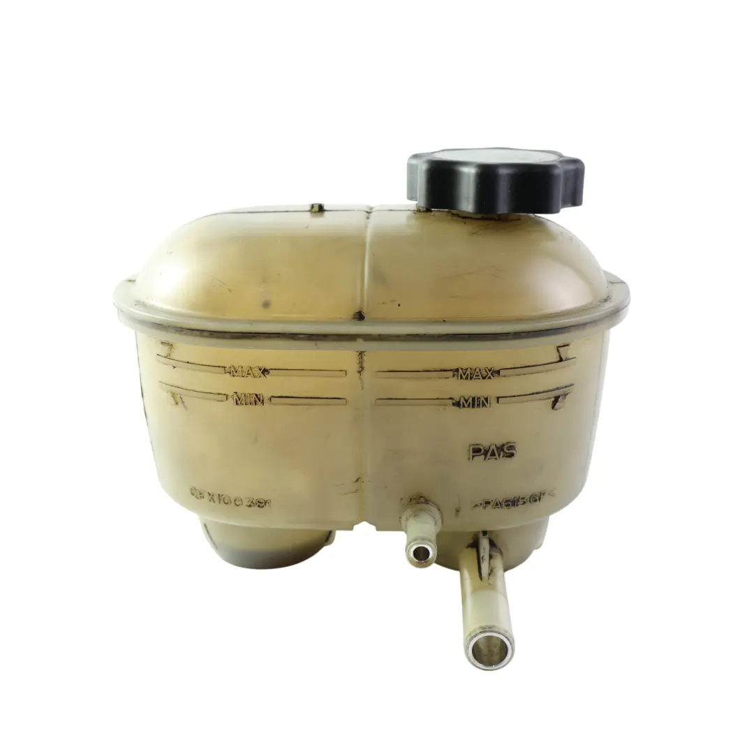 Steering Reservoir Bottle Tank to Land Rover Discovery 2 L318 Power with Part number QFX100381 Land Rover Discovery 2 L318 Power Steering Reservoir Bottle Tank - SKU QFX100381 - Part number QFX100381