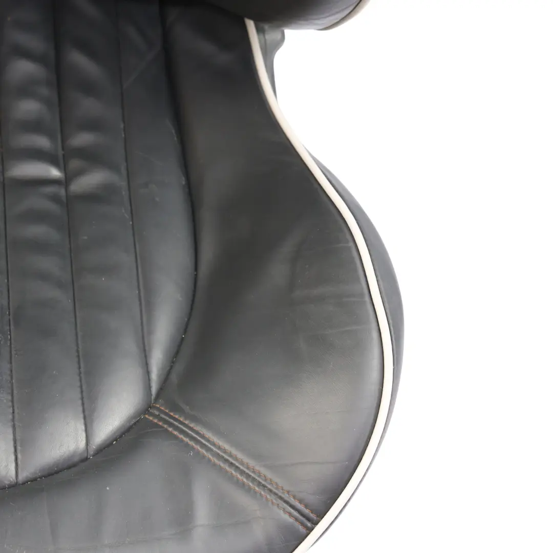 Mini R52 Seats Sport Leather English Black Front Rear Sidewalk KIT SET - SKU R52-SPORT-ENGLISH-LEATHER-SEATS-BLACK-SET-LNPN - Part number R52-SPORT-ENGLISH-LEATHER-SEATS-BLACK-SET-LNPN