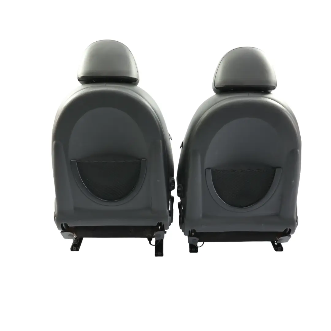 Mini R52 Seats Sport Leather English Black Front Rear Sidewalk KIT SET - SKU R52-SPORT-ENGLISH-LEATHER-SEATS-BLACK-SET-LNPN - Part number R52-SPORT-ENGLISH-LEATHER-SEATS-BLACK-SET-LNPN