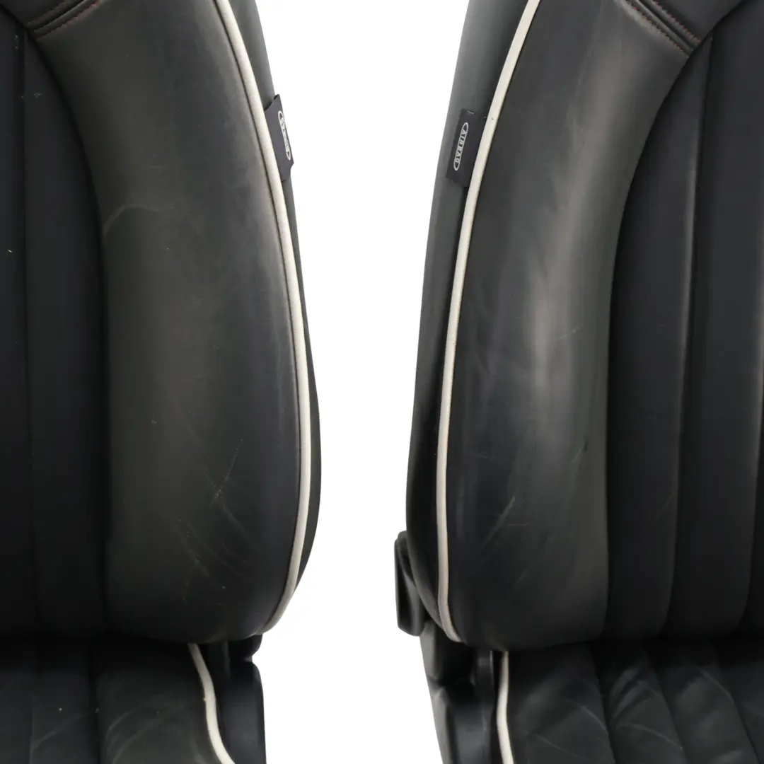 Mini R52 Seats Sport Leather English Black Front Rear Sidewalk KIT SET - SKU R52-SPORT-ENGLISH-LEATHER-SEATS-BLACK-SET-LNPN - Part number R52-SPORT-ENGLISH-LEATHER-SEATS-BLACK-SET-LNPN