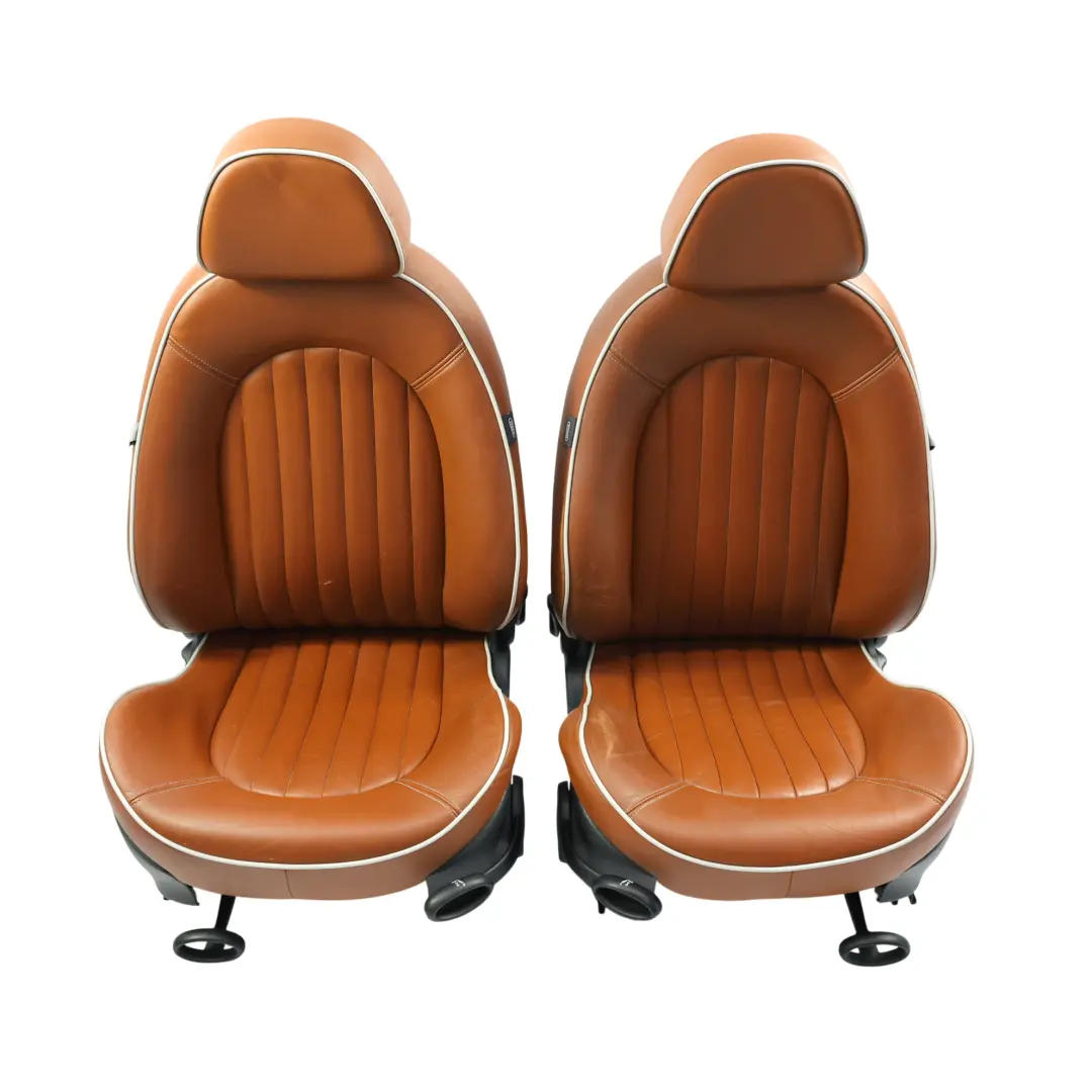 Seats Leather J Cooper Works Front Rear KIT SET Malt Brown to Mini R52 Sport with Part number R52-SPORT-SEATS-SET-MALT-BROWN-LNPR Mini R52 Sport Seats Leather J Cooper Works Front Rear KIT SET Malt Brown - SKU R52-SPORT-SEATS-SET-MALT-BROWN-LNPR - Part number R52-SPORT-SEATS-SET-MALT-BROWN-LNPR
