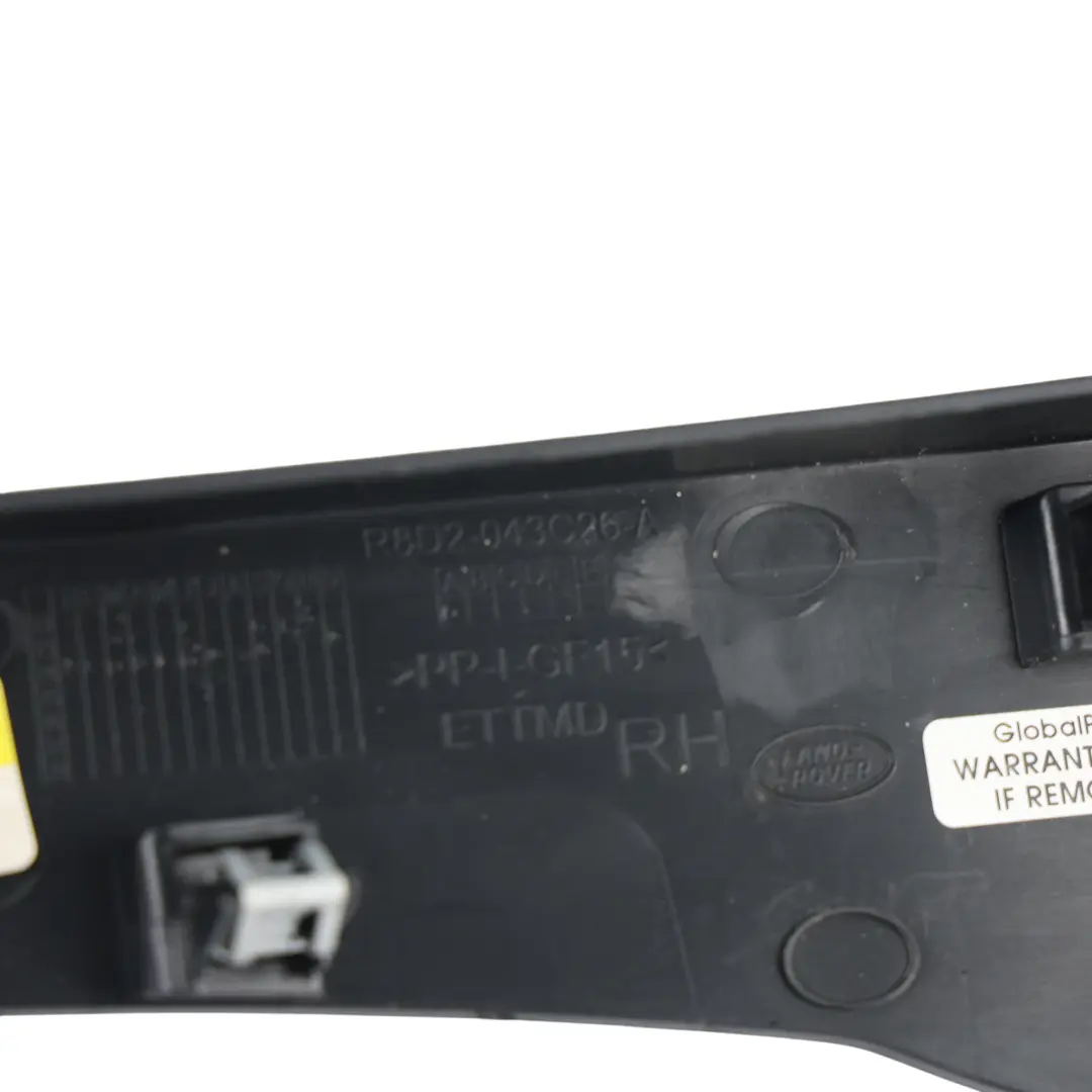 Rivestimento Console Destro per Range Rover Evoque L551 con numero di parte R8D2-043C26-A Range Rover Evoque L551 Rivestimento Console Destro - SKU R8D2-043C26-A - Numero di parte R8D2-043C26-A
