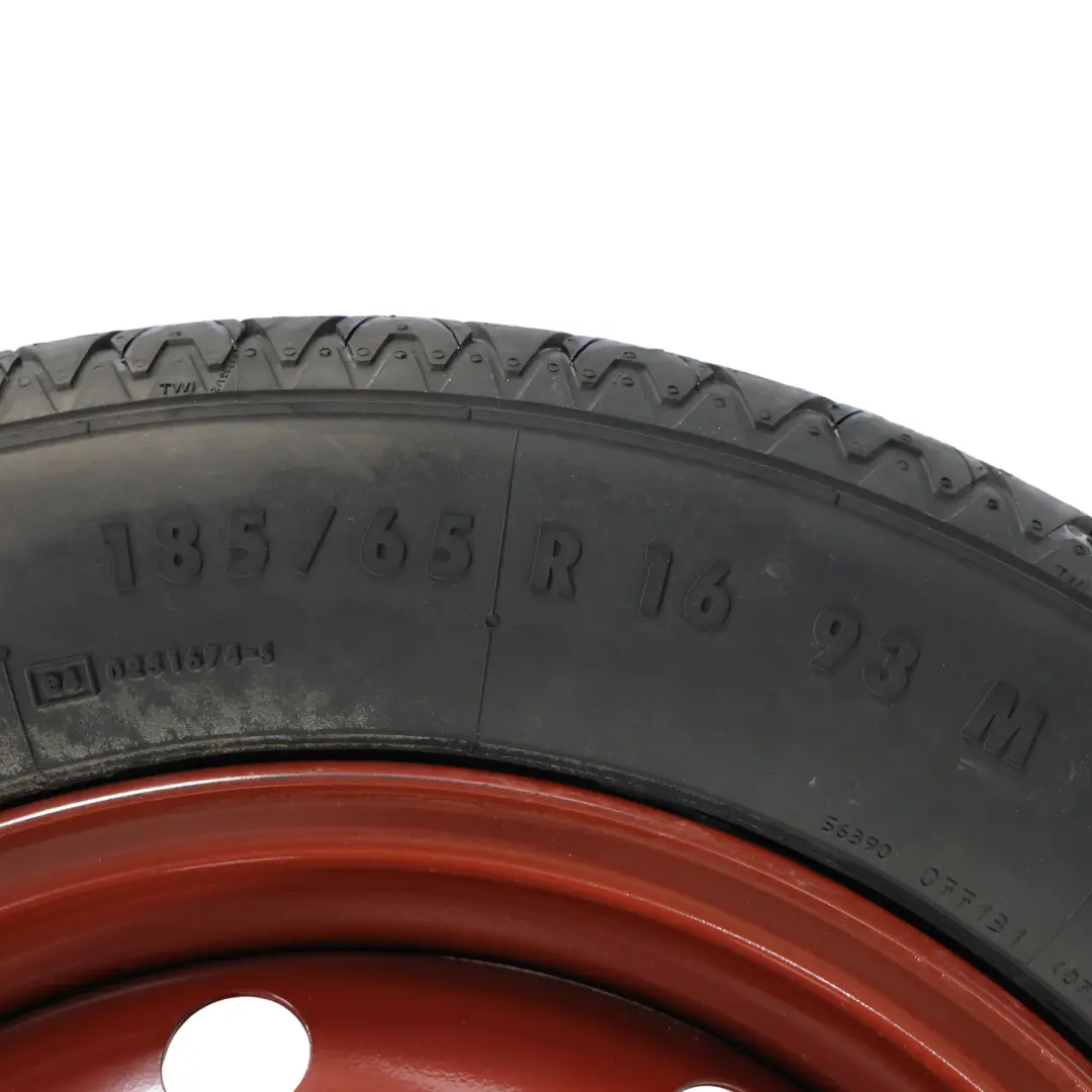 Renault Laguna MK3 Roue de Secours Galette 16" ET:33 Pneu Continental 185/65 - SKU RENAULT-LAGUNA3-SPARE-WHEEL - Numéro de pièce RENAULT-LAGUNA3-SPARE-WHEEL