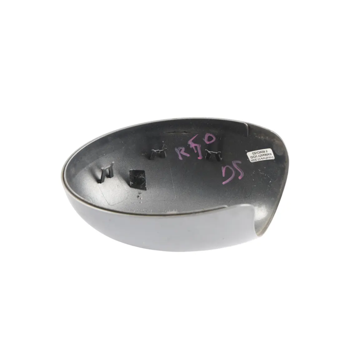 Wing Mirror Cover Cap Casing Right O/S Wing Dark Silver - 871 to Mini R50 R53 with Part number 0029989 Mini R50 R53 Wing Mirror Cover Cap Casing Right O/S Wing Dark Silver - 871 - SKU RHD-0029989-DS - Part number 0029989