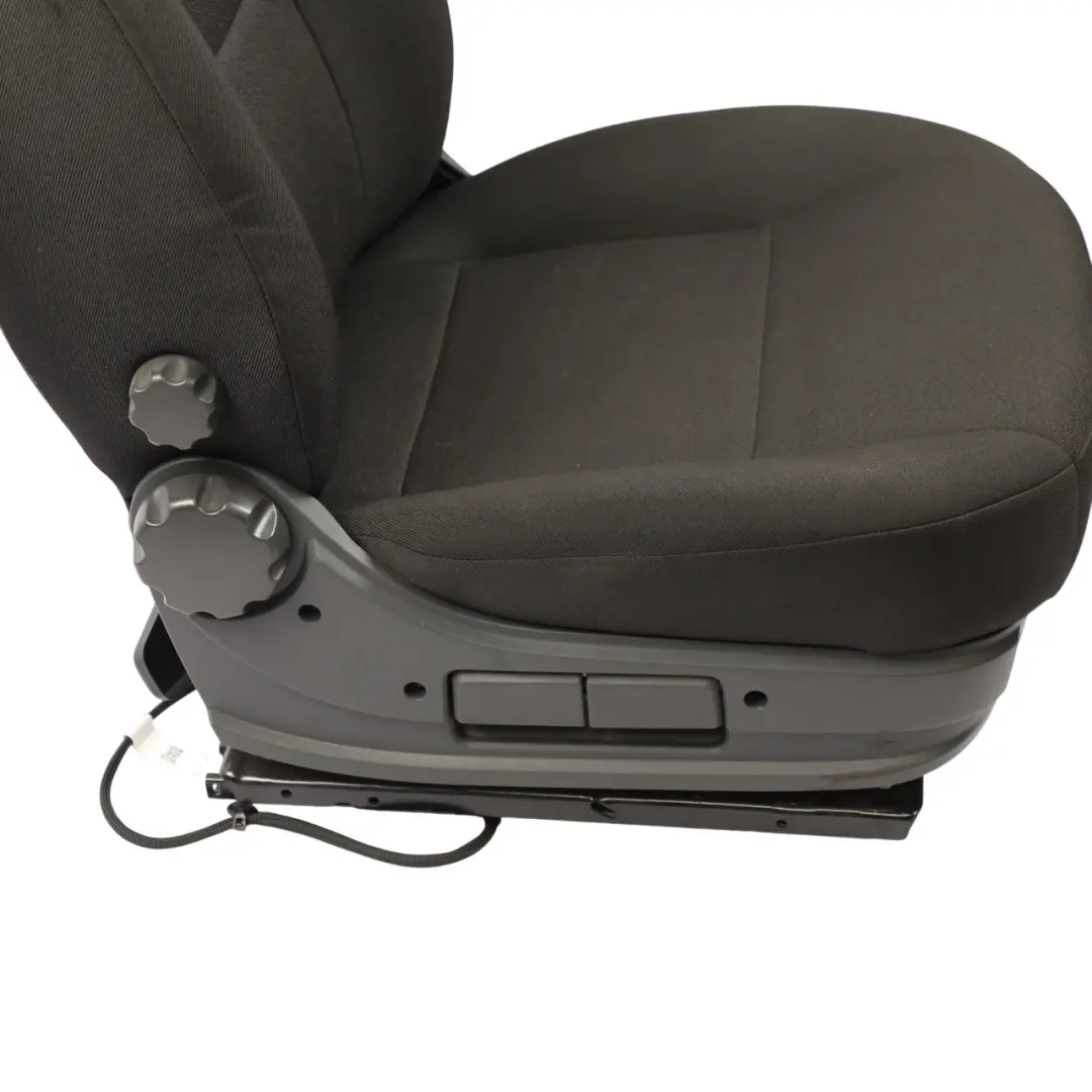 Front Seat Driver's Side Heated Right O/S Cloth Fabric Black to Vauxhall Movano C with Part number 1694748580 Vauxhall Movano C Front Seat Driver's Side Heated Right O/S Cloth Fabric Black - SKU RHD-1694748580 - Part number 1694748580
