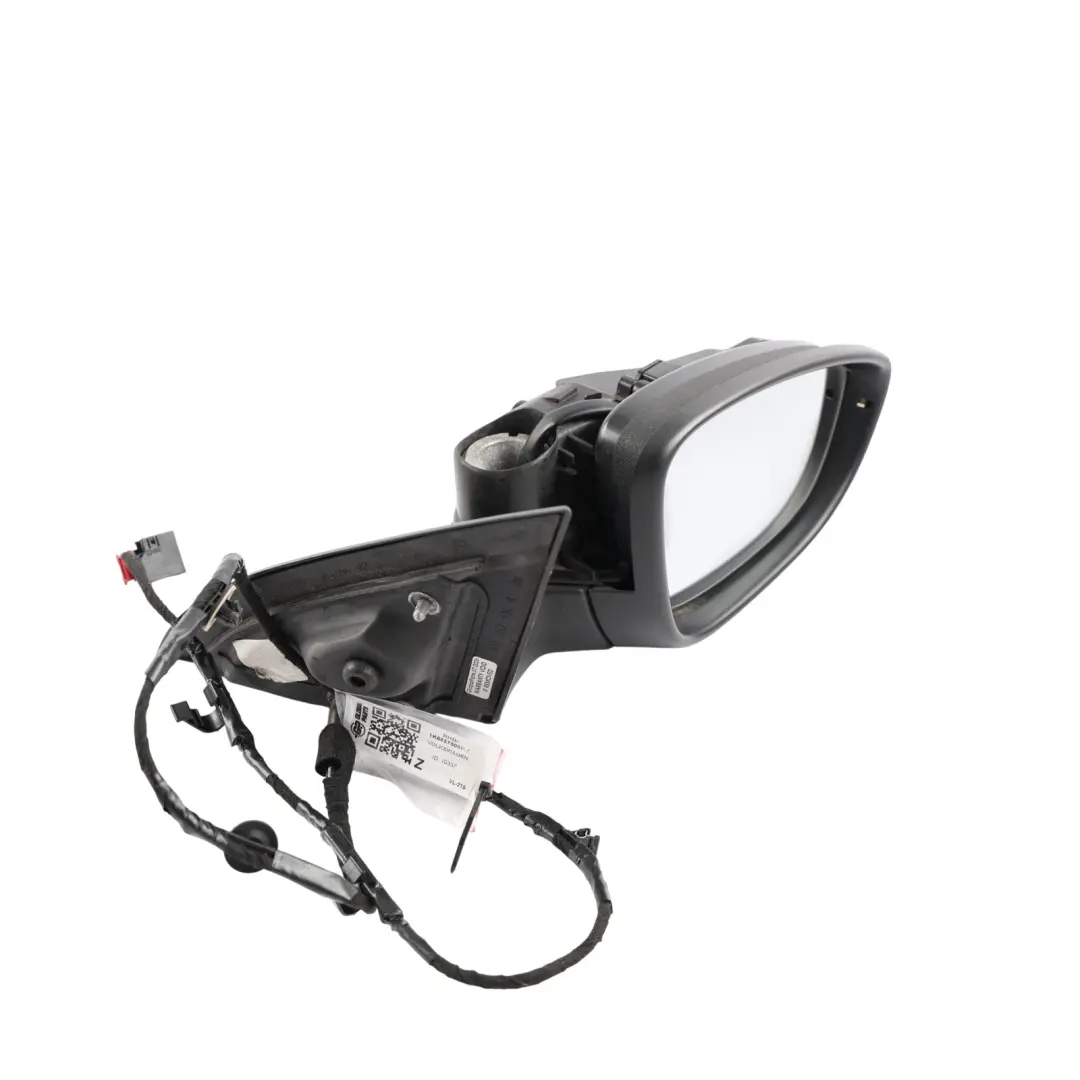 VW Volkswagen Scirocco Mk3 Door Wing Mirror Heated Right O/S Black - SKU RHD-1K8857508P-1 - Part number 1K8857508P