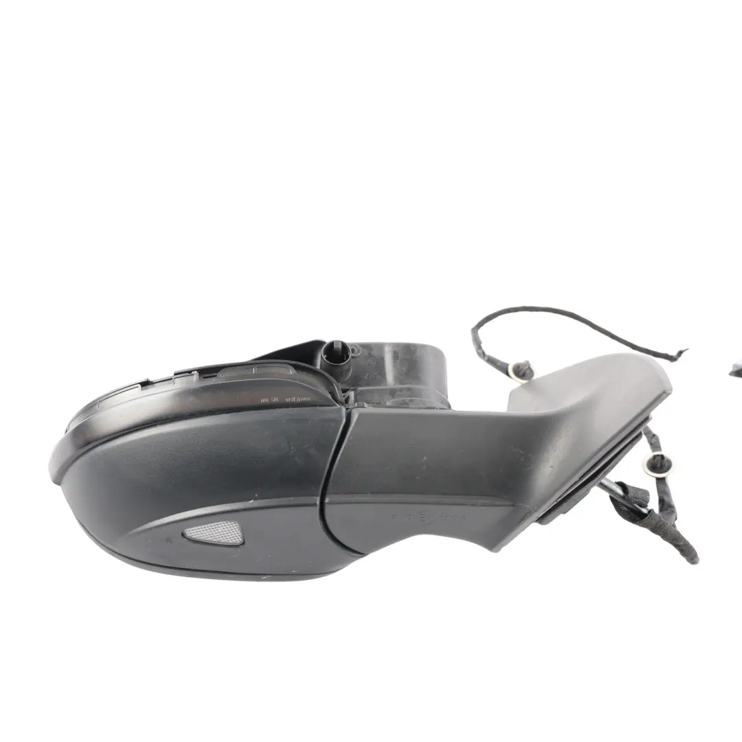 VW Volkswagen Scirocco Mk3 Door Wing Mirror Heated Right O/S Black - SKU RHD-1K8857508P-1 - Part number 1K8857508P