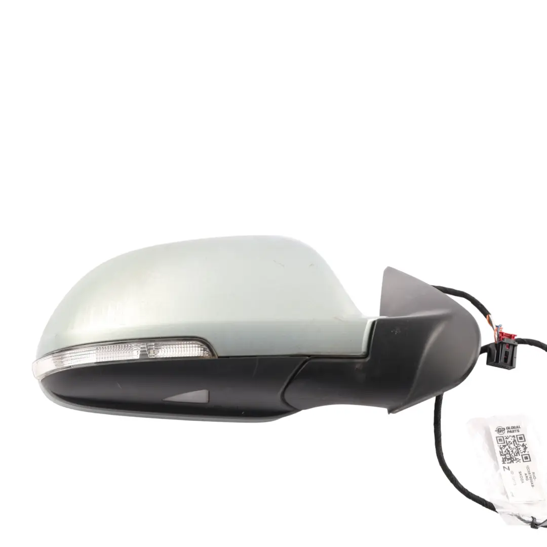 Skoda Octavia 1Z Door Wing Mirror Electric Heated Right O/S Arctic Green - 8B - SKU RHD-1Z2857508AB-ARG - Part number 1Z2857508AB