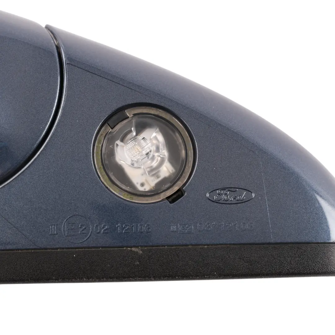 Ford Mondeo Mk5 Door Wing Mirror Heated Front Left N/S Blue Metallic - FCC - SKU RHD-2473220-BLU - Part number 2473220