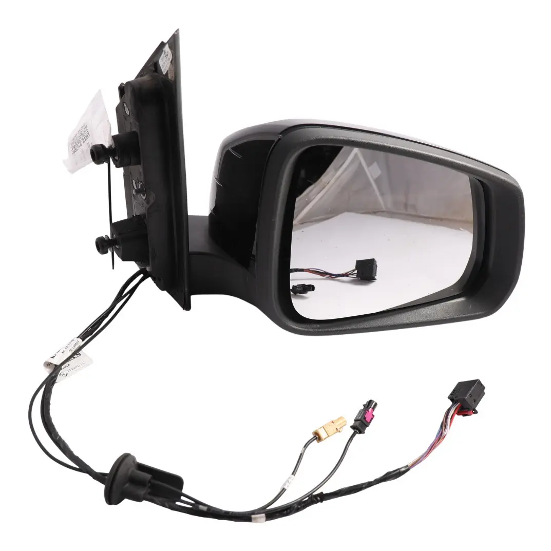Volkswagen Caddy Mk4 Door Wing Mirror Electric Right O/S Black Painted - SKU RHD-2K7857408K-BLK - Part number 2K7857408K