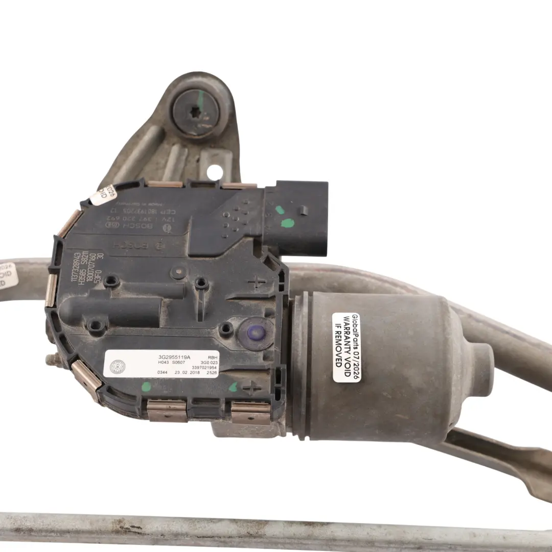 Front Window Windscreen Wiper Motor Linkage Unit to Volkswagen Passat B8 with Part number 3G2955023D Volkswagen Passat B8 Front Window Windscreen Wiper Motor Linkage Unit - SKU RHD-3G2955023D - Part number 3G2955023D