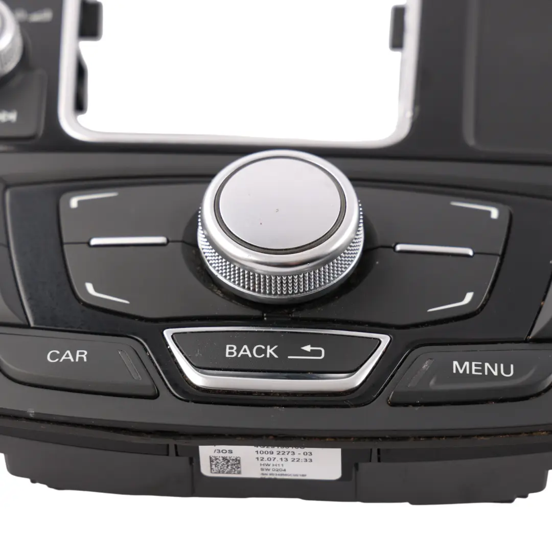 MMI Centre Console Multimedia Sat Nav Switch Panel to Audi A7 4G A6 C7 with Part number 4G2919610C Audi A7 4G A6 C7 MMI Centre Console Multimedia Sat Nav Switch Panel - SKU RHD-4G2919610C-1 - Part number 4G2919610C