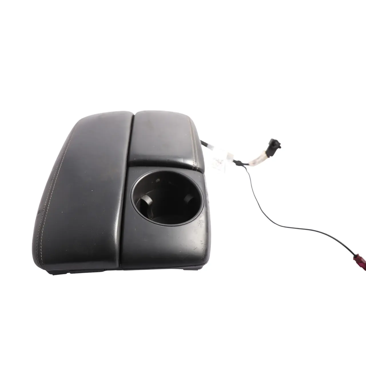 Audi Q7 4L Centre Console Armrest Cup Holder Black Leather 4L2864207D
