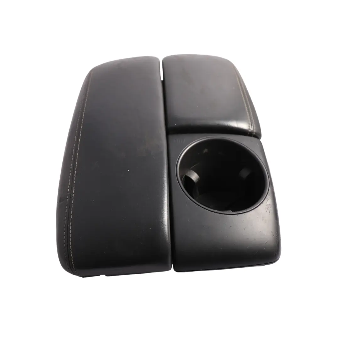 Centre Console Armrest Cup Holder Black Leather to Audi Q7 4L with Part number 4L2864207D Audi Q7 4L Centre Console Armrest Cup Holder Black Leather - SKU RHD-4L2864207D - Part number 4L2864207D