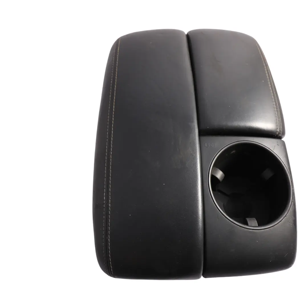Centre Console Armrest Cup Holder Black Leather to Audi Q7 4L with Part number 4L2864207D Audi Q7 4L Centre Console Armrest Cup Holder Black Leather - SKU RHD-4L2864207D - Part number 4L2864207D
