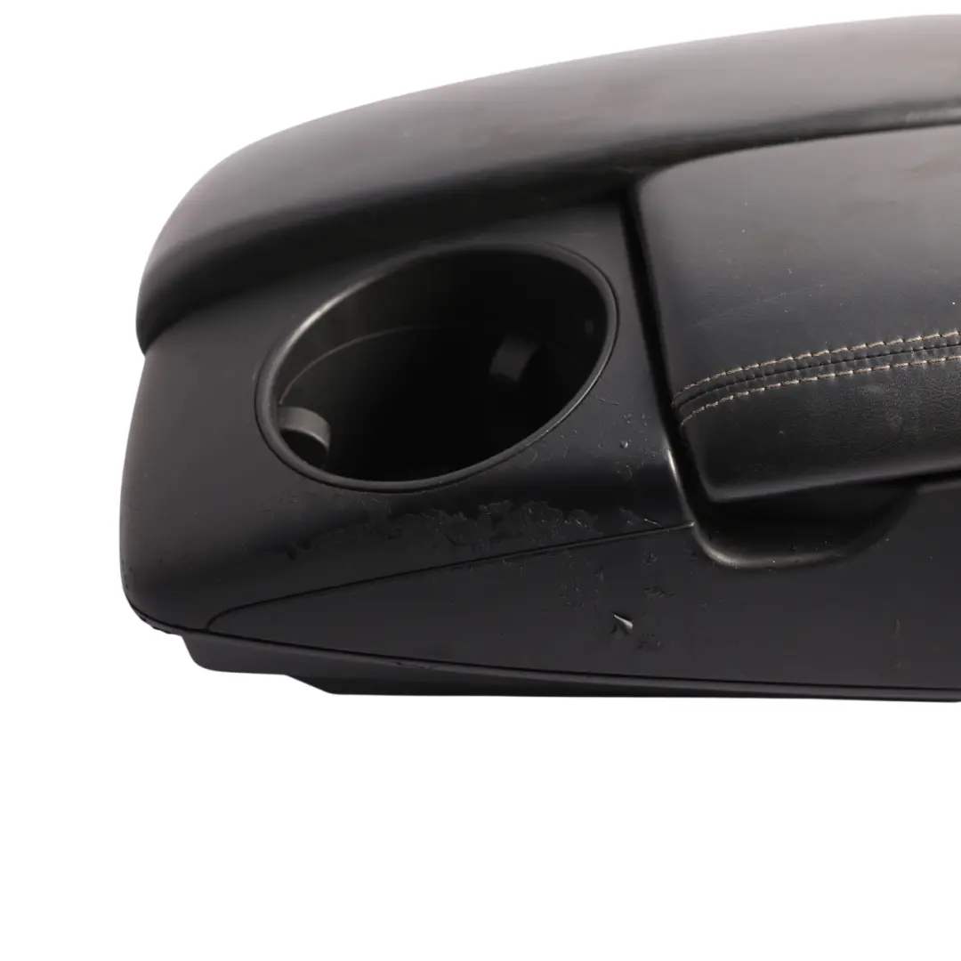 Audi Q7 4L Centre Console Armrest Cup Holder Black Leather - SKU RHD-4L2864207D - Part number 4L2864207D