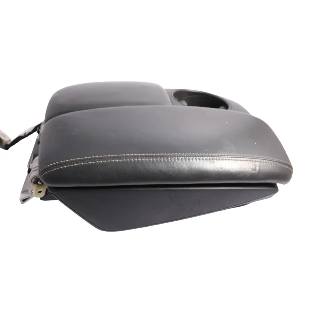 Audi Q7 4L Centre Console Armrest Cup Holder Black Leather - SKU RHD-4L2864207D - Part number 4L2864207D