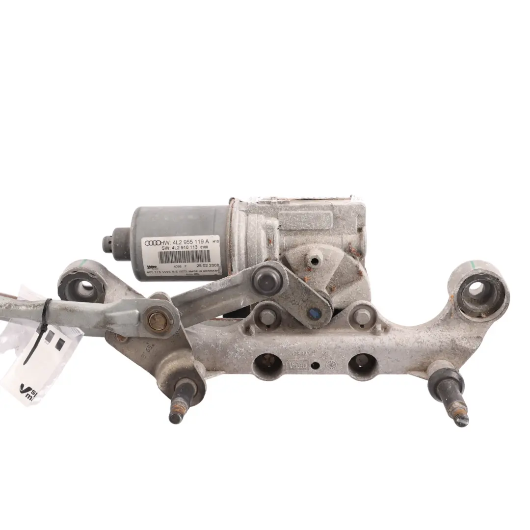 Audi Q7 4L Front Windscreen Window Wiper Linkage Mechanism Motor - SKU RHD-4L2955023D - Part number 4L2955023D