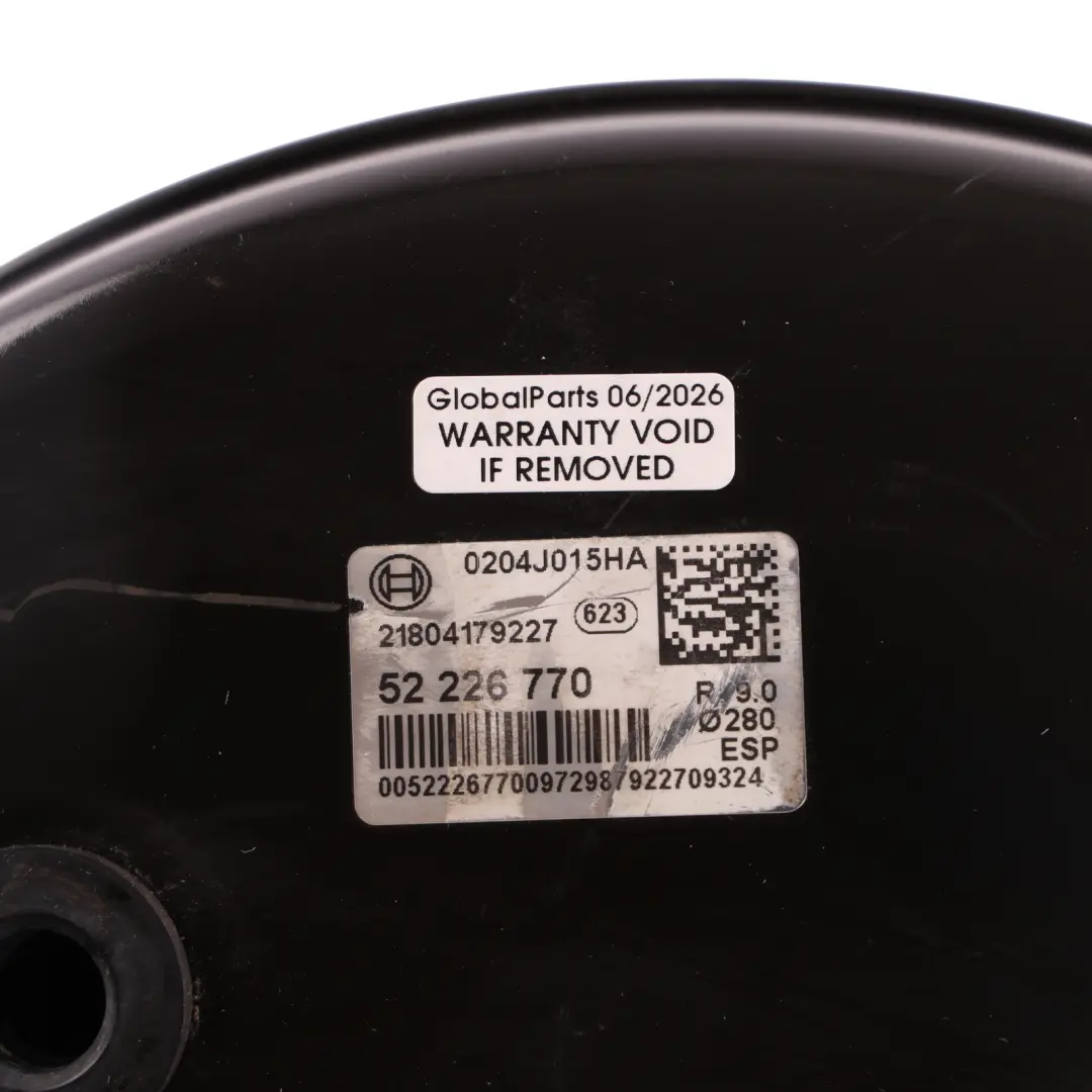 Vauxhall Movano C Brake Servo Master Cylinder Booster - SKU RHD-52226770 - Part number 52226770