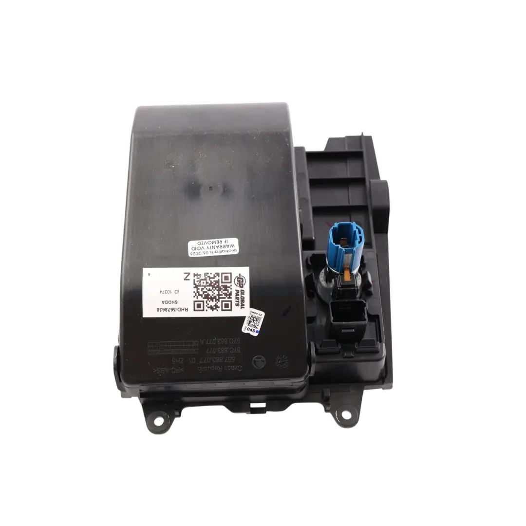 Centre Console Ashtray Storage Lighter Socket to Skoda Karoq with Part number 567863077 Skoda Karoq Centre Console Ashtray Storage Lighter Socket - SKU RHD-567863077 - Part number 567863077