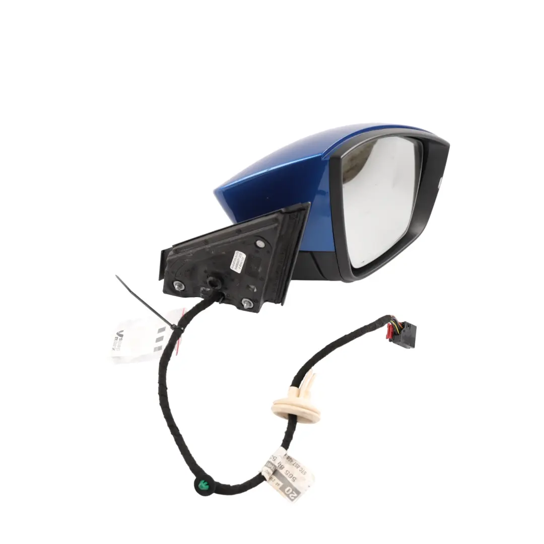 Exterior Wing Mirror Right O/S Heated Power Fold Race Blue - F5W to Skoda Karoq Nu7 with Part number 57C857508G Skoda Karoq Nu7 Exterior Wing Mirror Right O/S Heated Power Fold Race Blue - F5W - SKU RHD-57C857508G-RAB - Part number 57C857508G