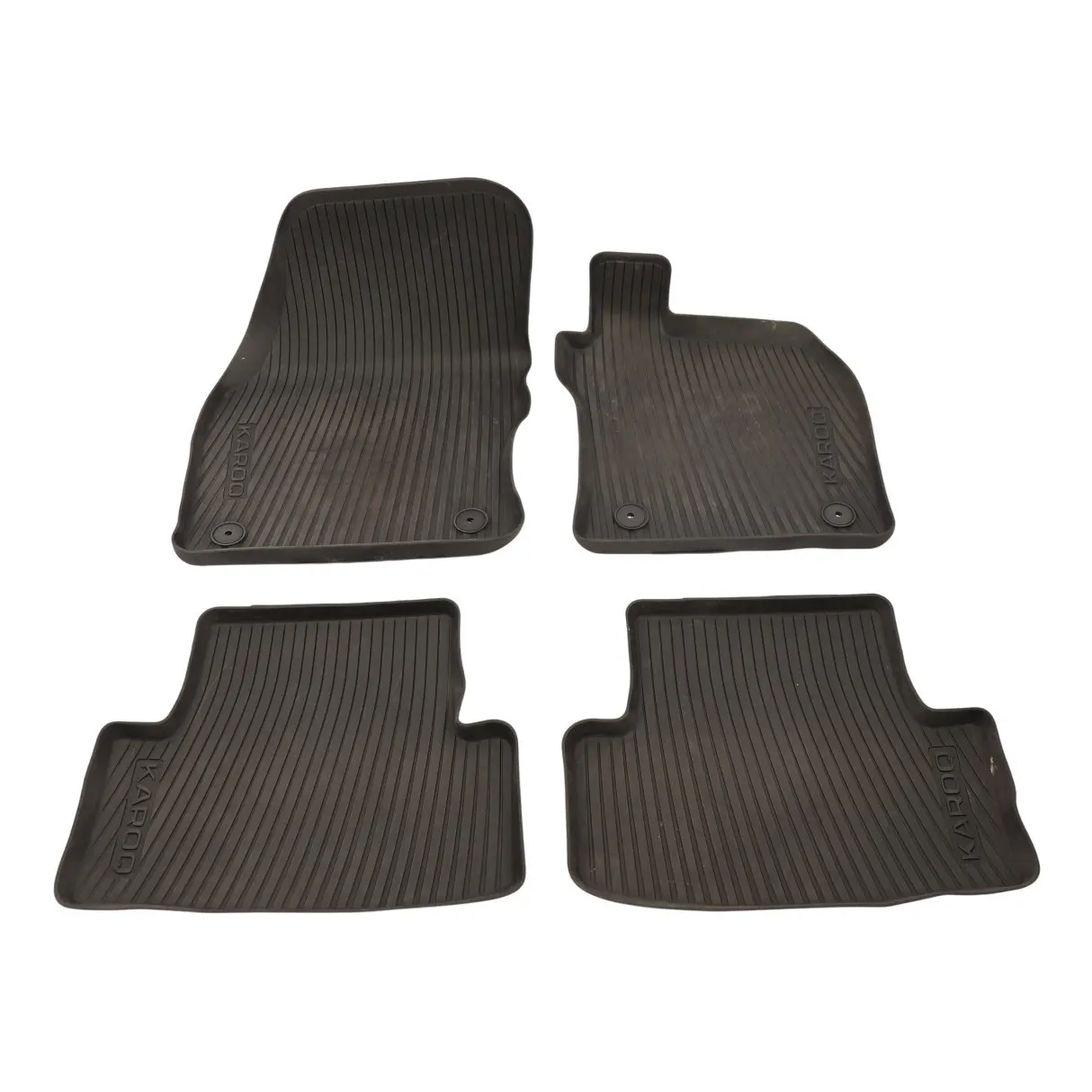 Skoda Karoq Floor Rubber Mat Set Footwell Lining Trim Front Rear 57C864436