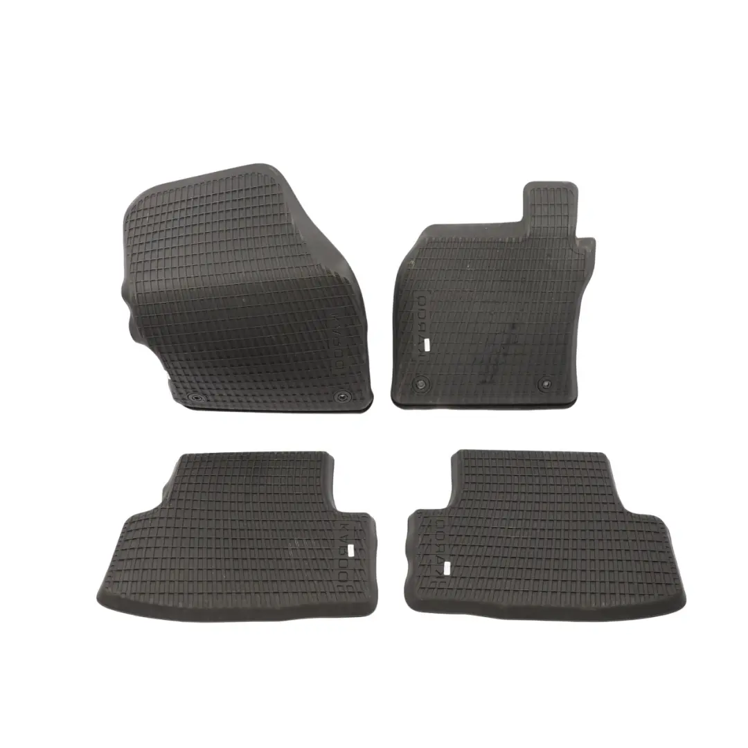 Skoda Karoq Floor Rubber Mat Set Footwell Lining Trim Front Rear - SKU RHD-57C864436 - Part number 57C864436