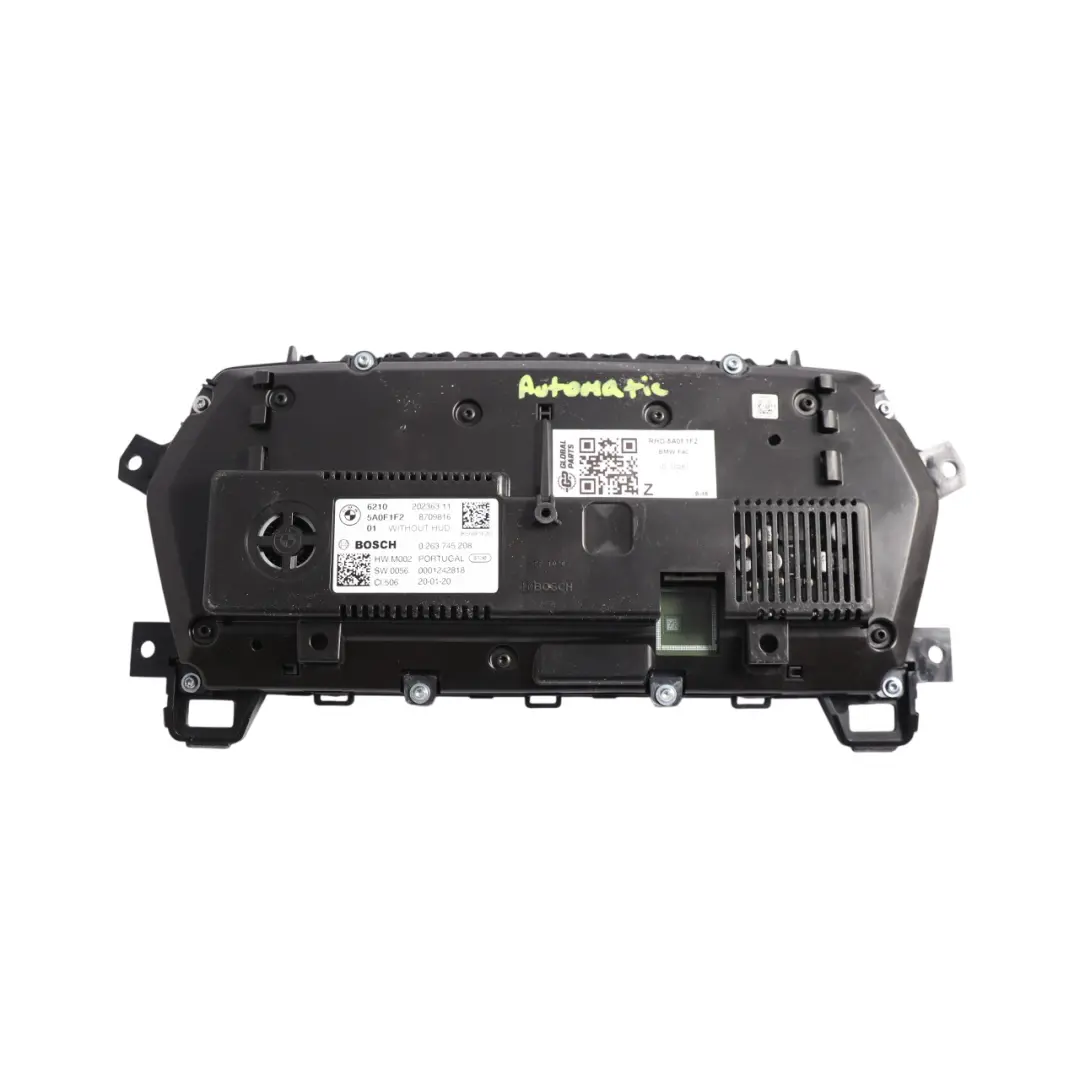 Digital Instrument Cluster Speedometer Petrol Automatic to BMW F40 F44 with Part number 5A0F1F2 BMW F40 F44 Digital Instrument Cluster Speedometer Petrol Automatic - SKU 5A0F1F2 - Part number 5A0F1F2