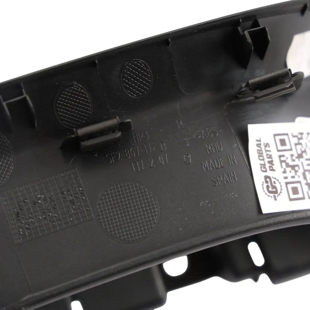 Mk3 Door Handle Window Switch Cover Trim Front Right O/S to Seat Leon with Part number 5F2867172B Seat Leon Mk3 Door Handle Window Switch Cover Trim Front Right O/S - SKU RHD-5F2867172B - Part number 5F2867172B