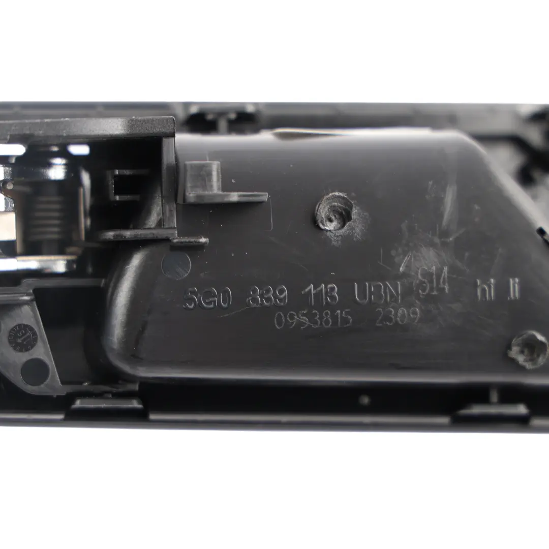 Door Card Strip Handle Opener Rear Left N/S to Volkswagen Golf Mk7 with Part number 5G0839113 Volkswagen Golf Mk7 Door Card Strip Handle Opener Rear Left N/S - SKU 5G0839113 - Part number 5G0839113