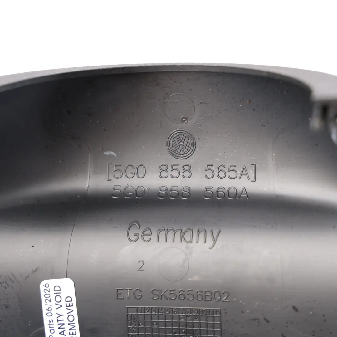 Steering Column Surround Cowling Top Trim to Volkswagen Golf Mk7 with Part number 5G0858565A Volkswagen Golf Mk7 Steering Column Surround Cowling Top Trim - SKU RHD-5G0858565A-1 - Part number 5G0858565A