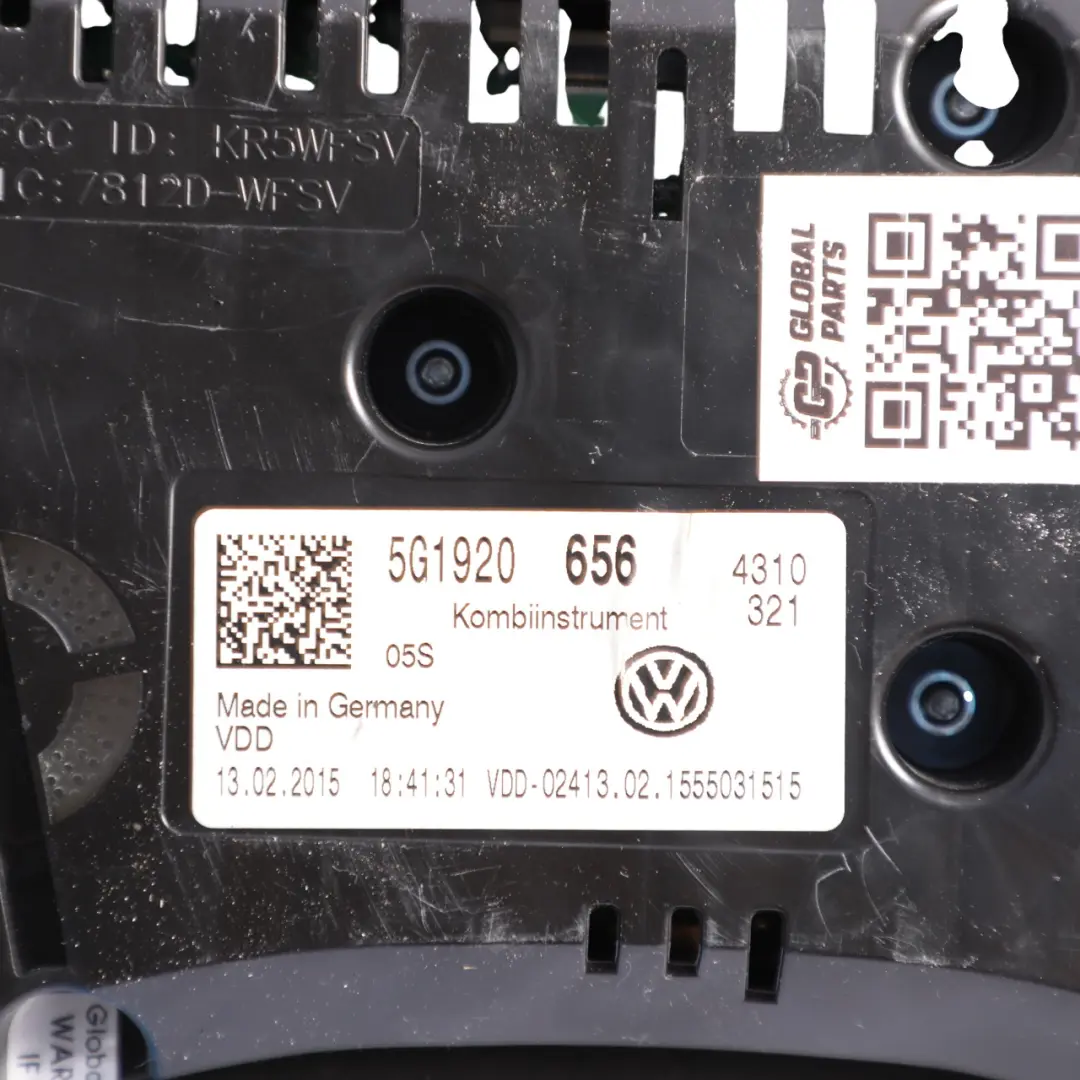 Volkswagen Golf Mk7 GTI Instrument Cluster Speedo Clocks Petrol - SKU RHD-5G1920656 - Part number 5G1920656