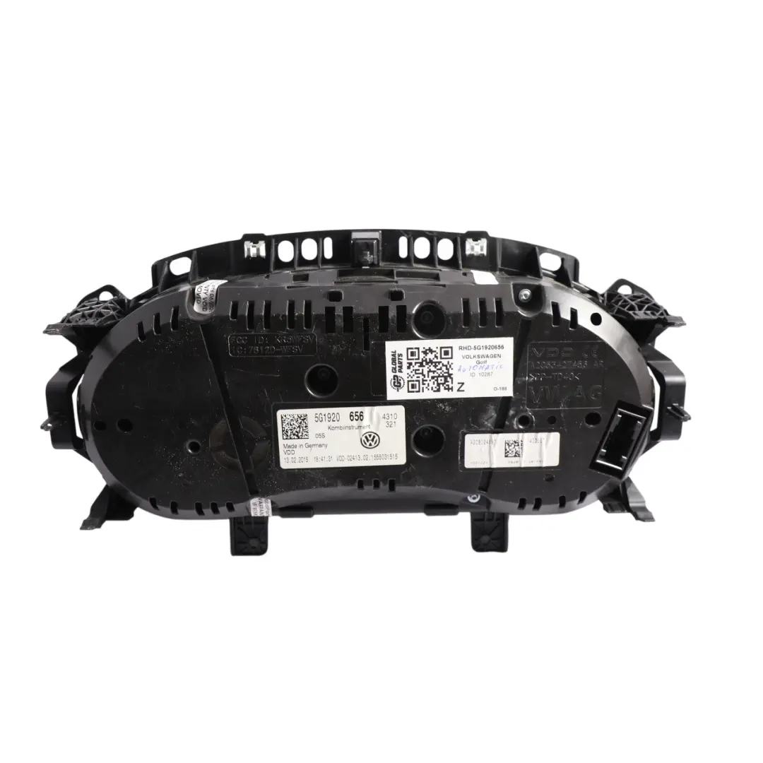 Volkswagen Golf Mk7 GTI Instrument Cluster Speedo Clocks Petrol - SKU RHD-5G1920656 - Part number 5G1920656