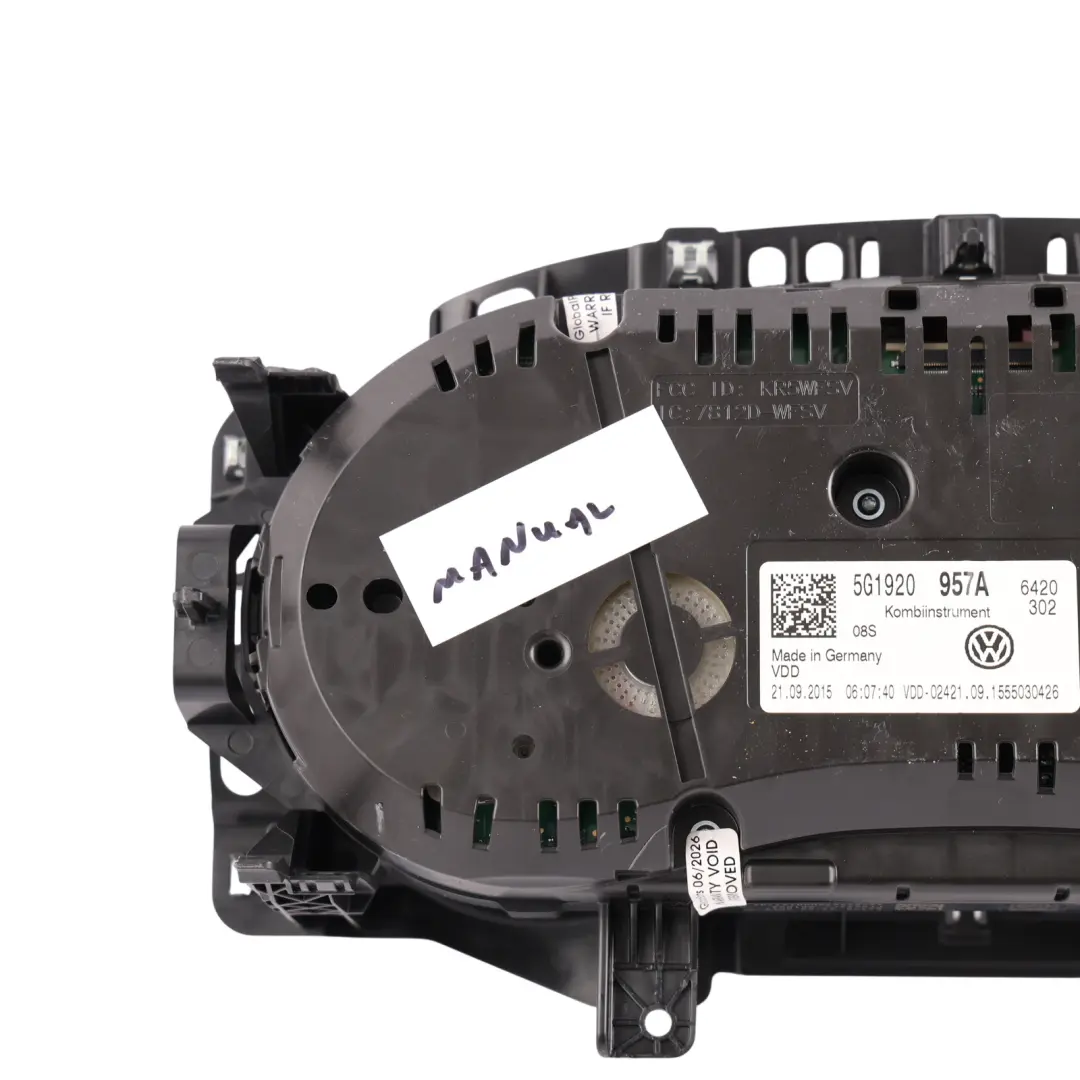 Volkswagen Golf Gtd Mk7 Speedometer Instrument Cluster 2.0 TDI Manual - SKU RHD-5G1920957A - Part number 5G1920957A